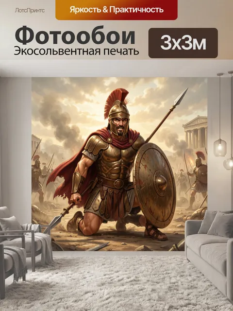 Фотообои Античный боец в шлеме
