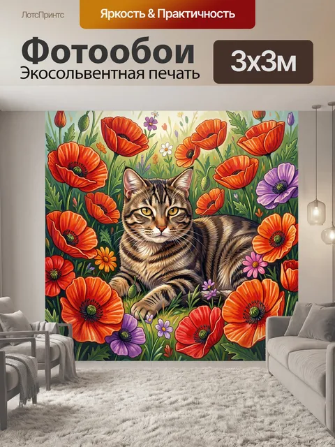 300 × 300 см · Экосольвентная печать