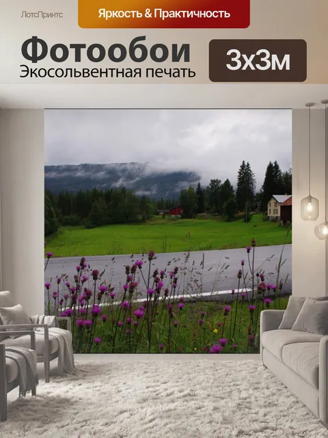 Фотообои Норвегия Панорамный вид