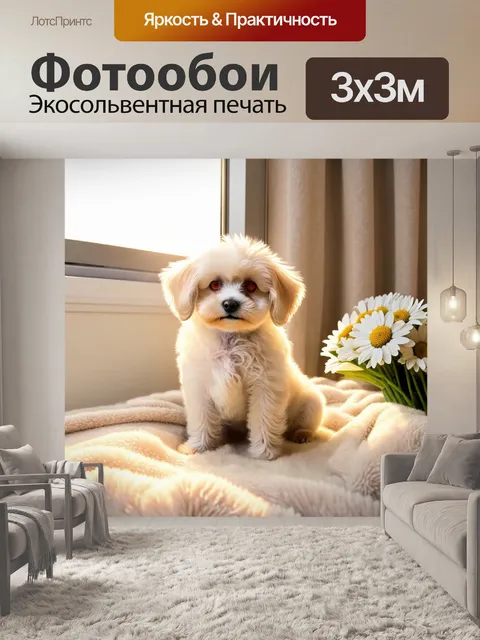 Фотообои Щенок маленькой породы