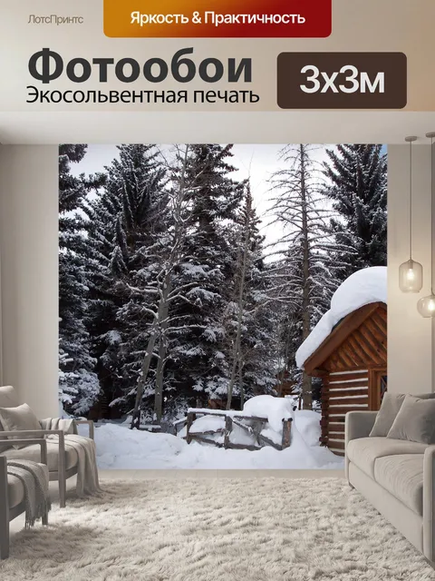 Фотообои Зимняя кабина