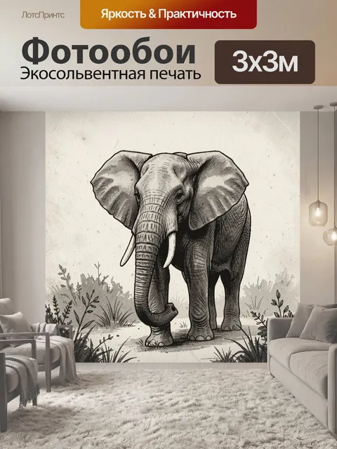 300 × 300 см · Экосольвентная печать