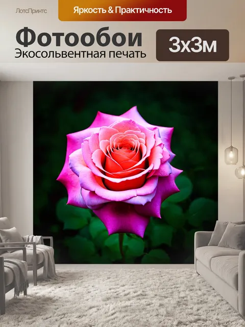 Фотообои розы в стиле абстракции, деликатный баланс между реальным и абстрактным, создающий уникальный стиль