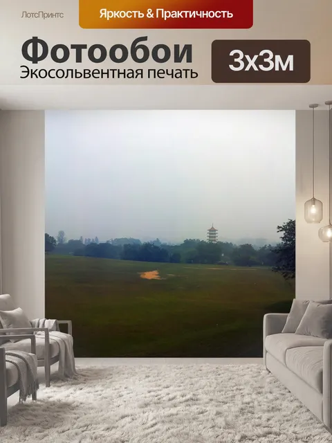 Фотообои Сингапуре Китайский сад в дымке