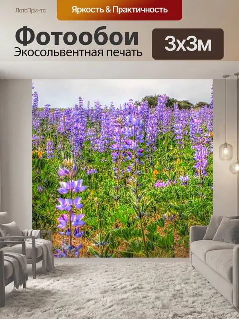 Фотообои Цветочные поля