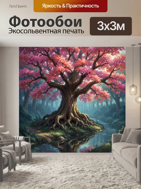 300 × 300 см · Экосольвентная печать
