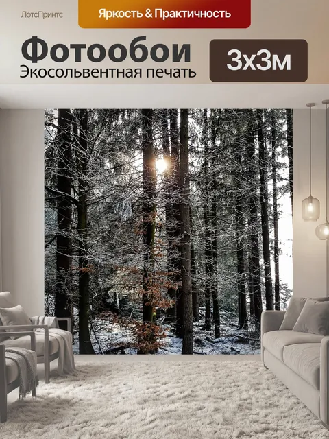 Фотообои Зимний лес