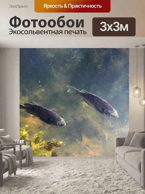 Фотообои Рыба в озере 1