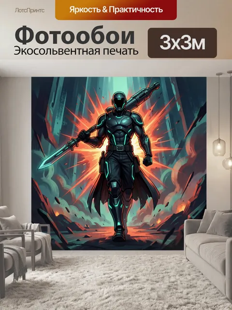 300 × 300 см · Экосольвентная печать