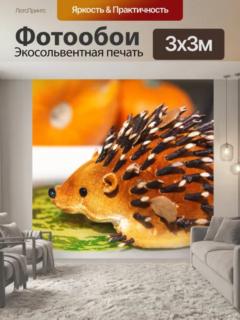 Фотообои Еж украшения