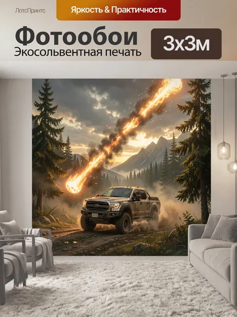 300 × 300 см · Экосольвентная печать