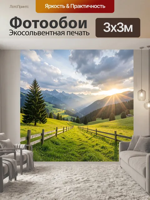 300 × 300 см · Экосольвентная печать