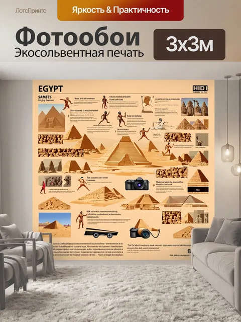 Фотообои египет в стиле инфографический рисунок, которые иллюстрируют спортивные игры и развлечения древних египтян