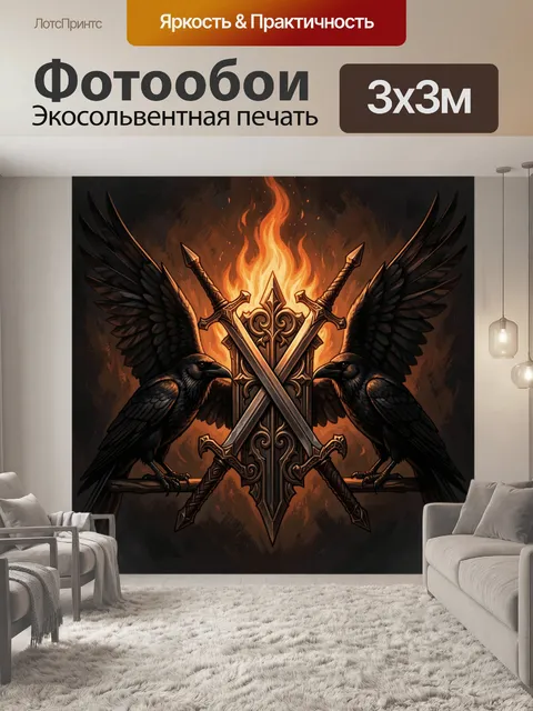 300 × 300 см · Экосольвентная печать