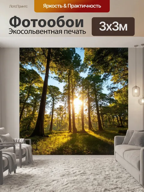 Фотообои рассвет в гигантском всем природном парке