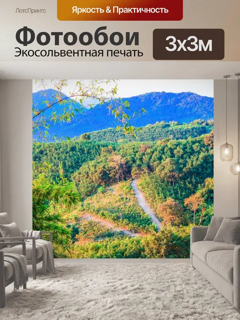 Фотообои утренний солнечный свет река Меконг