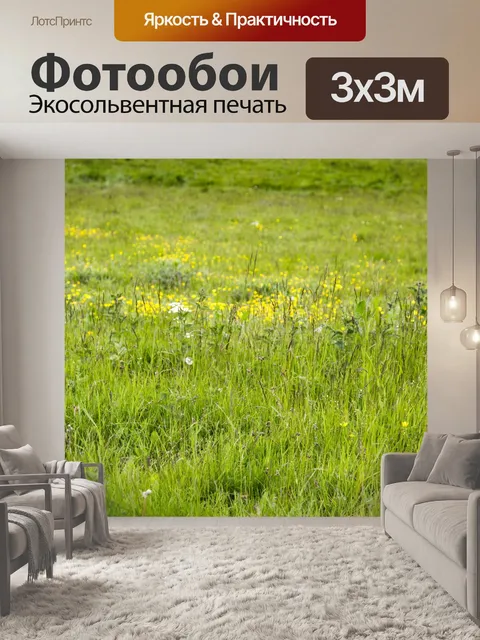 Фотообои Зеленый луг