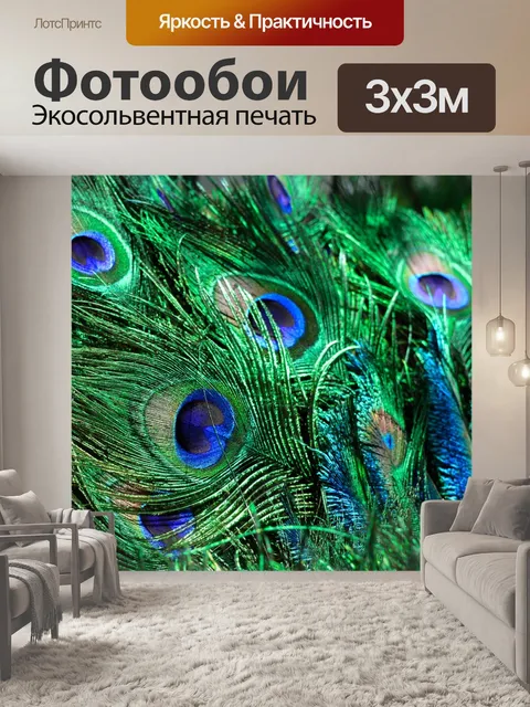 Фотообои Павлинье перо