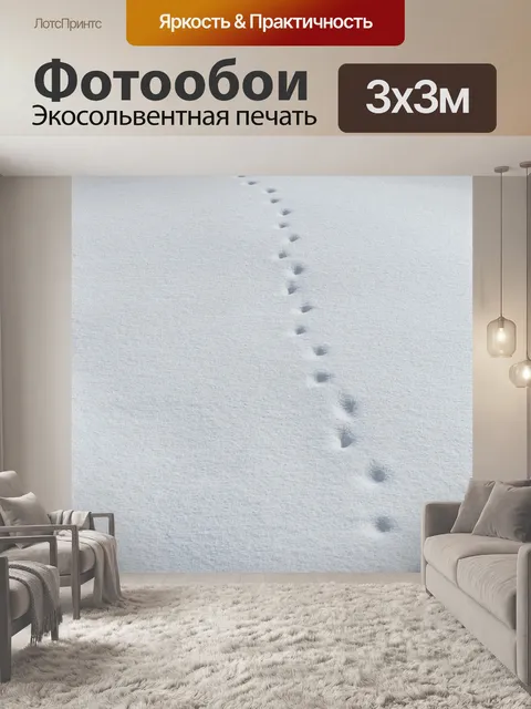 Фотообои Следы животных