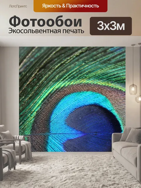Фотообои Птицы перо