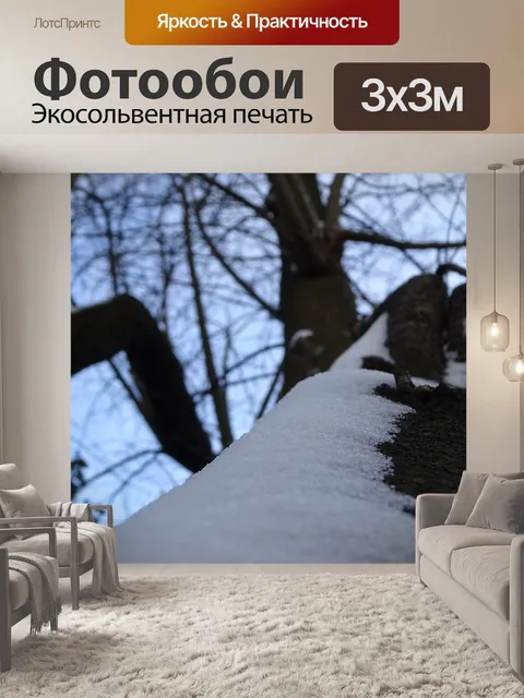 Фотообои Снег