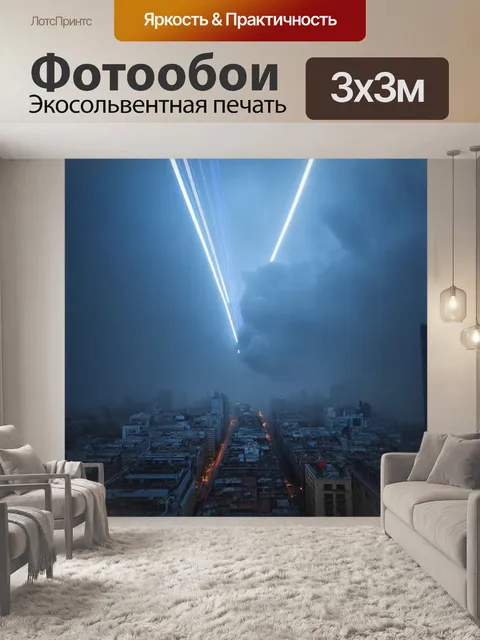Фотообои туман в стиле футуризм