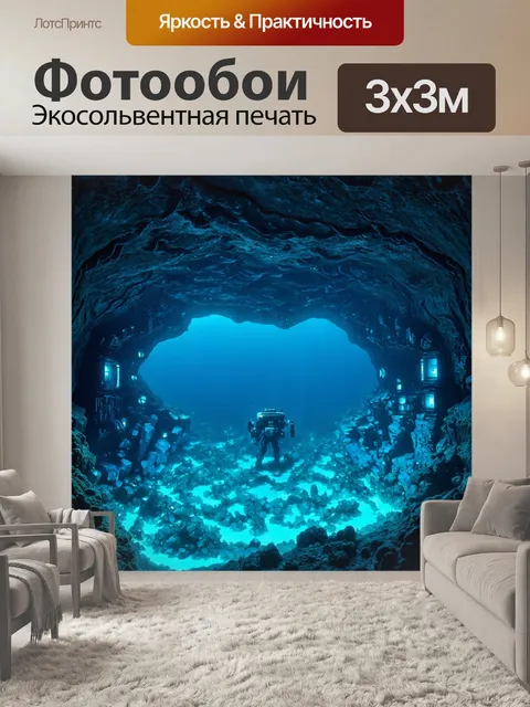 Фотообои море в стиле научная фантастика