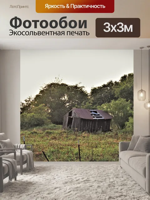 Фотообои Старый деревянный деревянный сарай