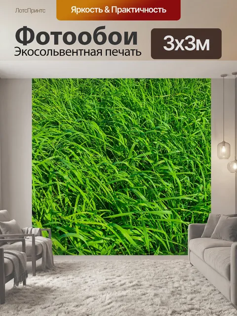 Фотообои Зеленая трава фон
