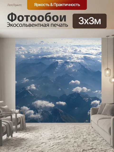 Фотообои Просмотр полёта самолета 909
