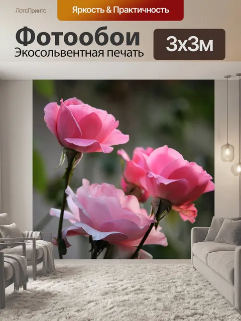 Фотообои Папийон розы