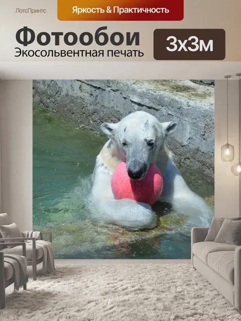 Фотообои Белый медведь