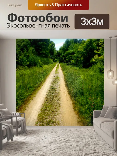 Фотообои Вниз по летней тропе