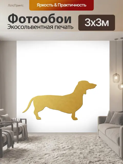 Фотообои Собака такса
