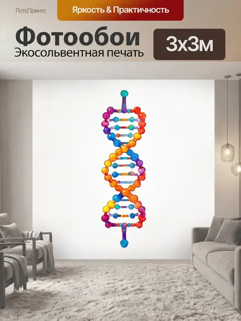 Фотообои исследуйте величественную структуру двойной спирали днк