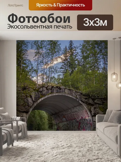 Фотообои Туннель и граффити