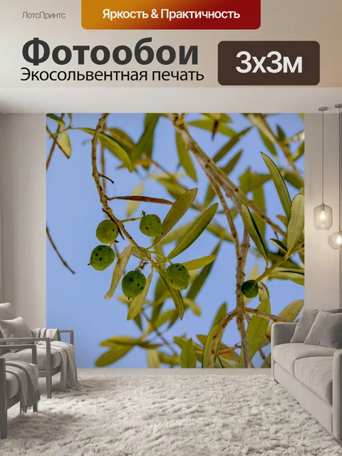 Фотообои зеленые ягоды