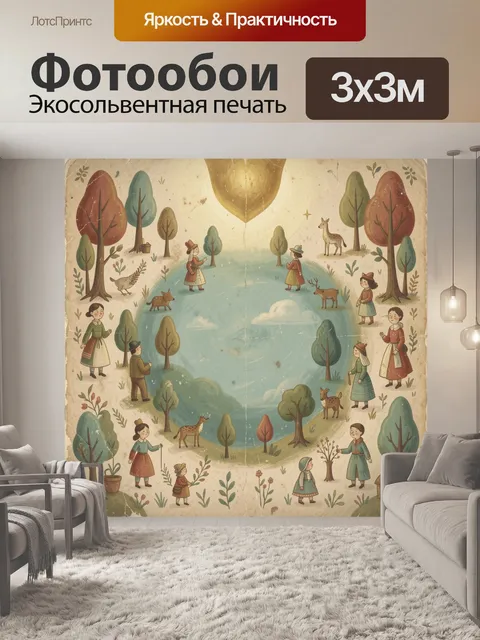 300 × 300 см · Экосольвентная печать