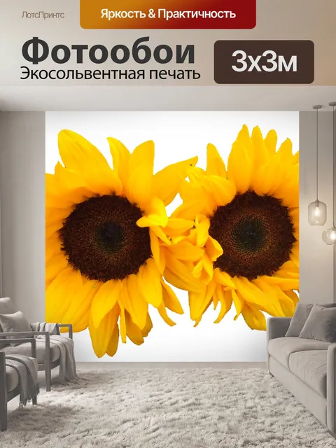 Фотообои Подсолнухи