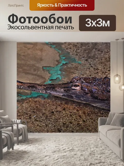 Фотообои Очень эмоциональная Крокодил