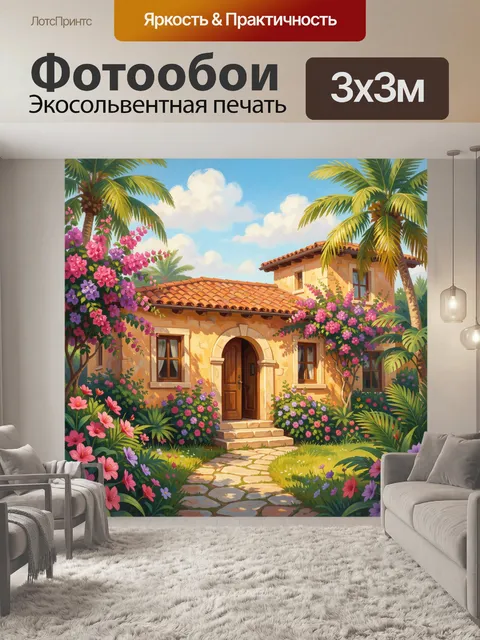 300 × 300 см · Экосольвентная печать