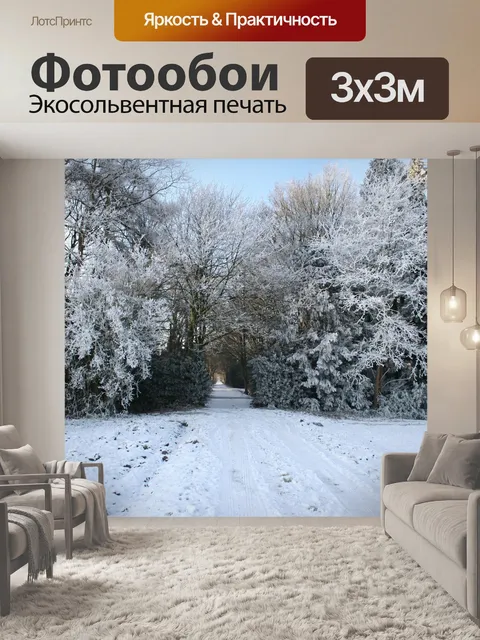 Фотообои Зимний пейзаж