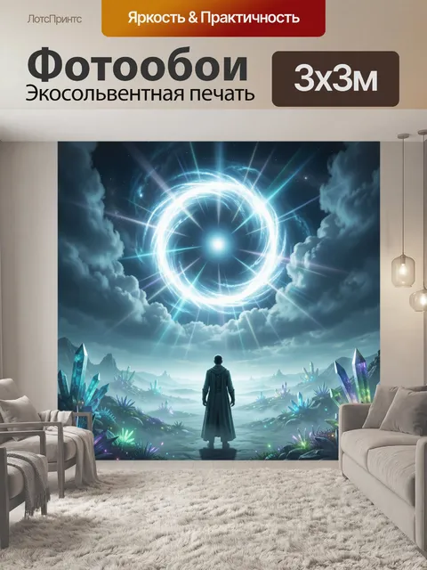 Фотообои Магический портал в ночном небе