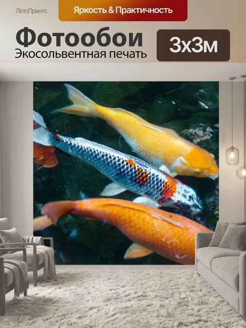 Фотообои Кои