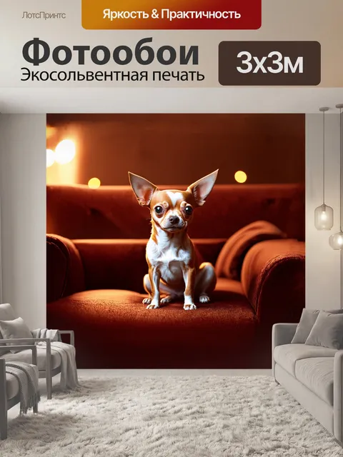 Фотообои реалистичное изображение чихуахуа в стиле гиперреализма