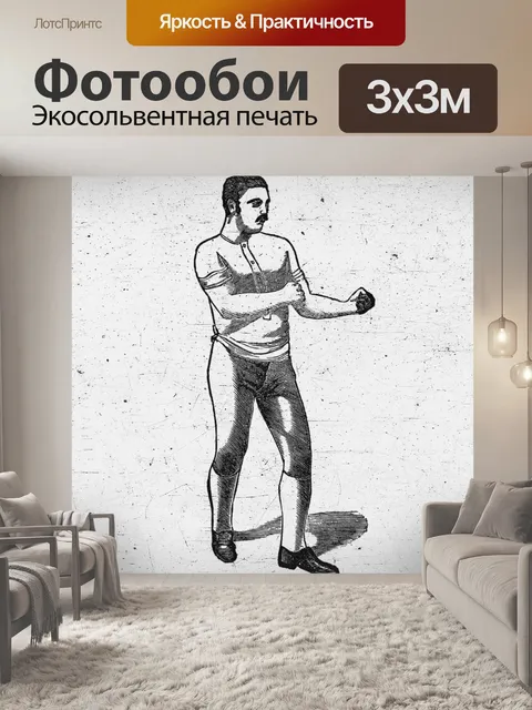 Фотообои винтажный боксер