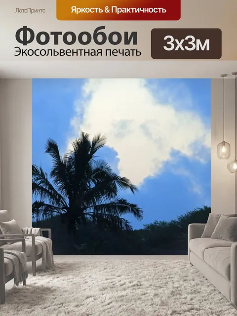 Фотообои силуэт пальмы
