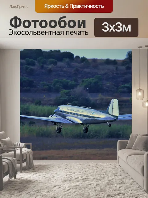 Фотообои классический DC-3 Дакота снимите