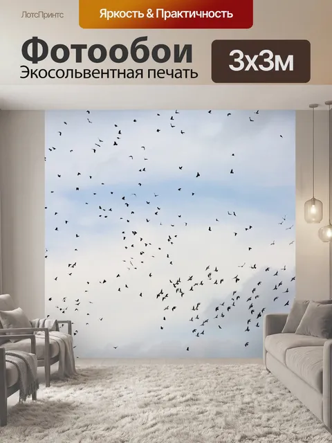 Фотообои Летающие птицы