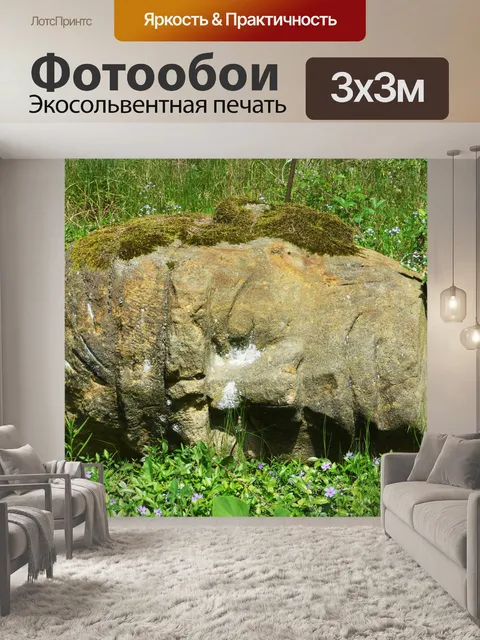 Фотообои каменная голова